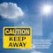 Signmission Keep Away Caution Sign, Vinyl Decal, 14in W x 10in L, 2PK OS-2PACK-CS-D-1014-L-19192 - alternate 6